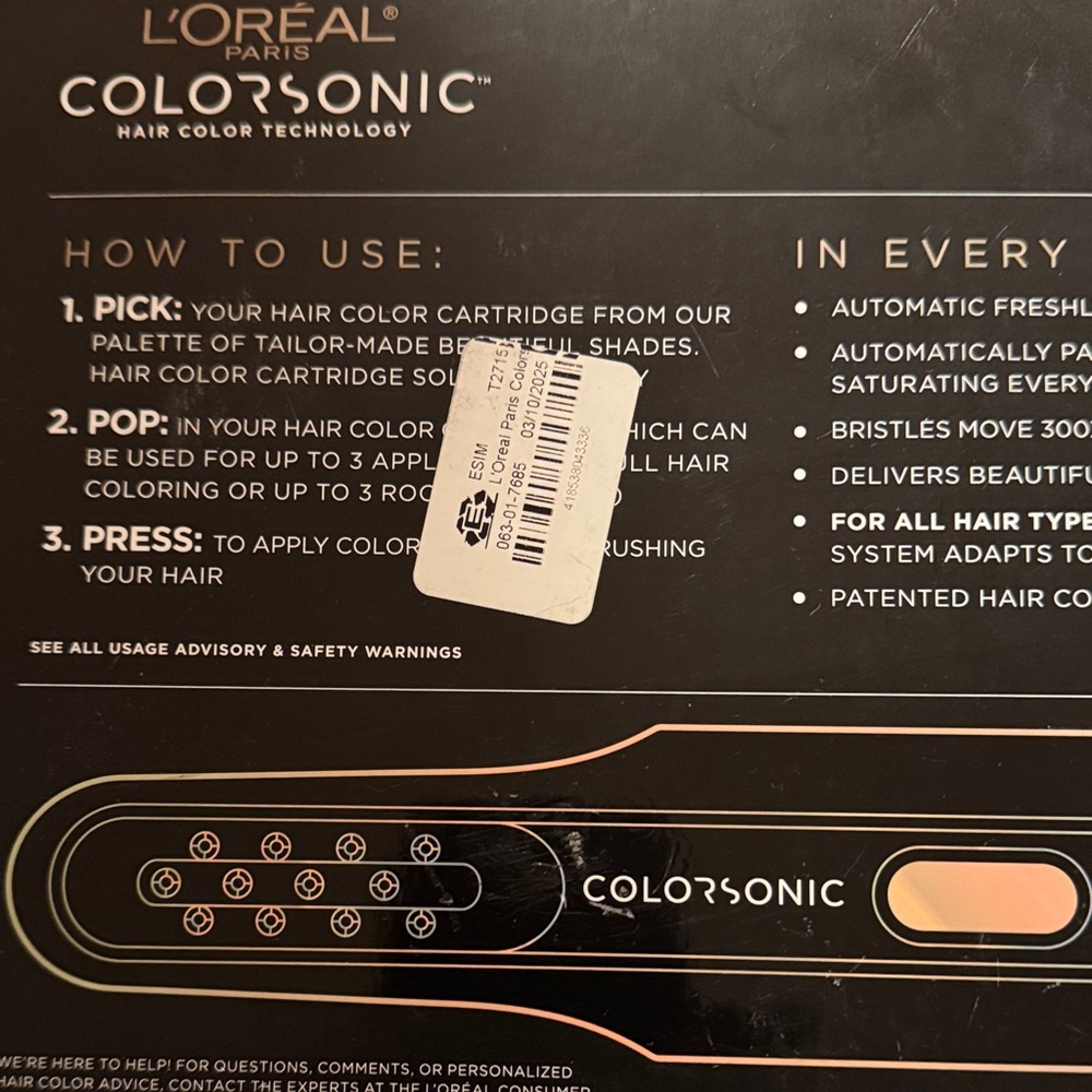 L'Oreal ColorSonic Hair Color Kit - Picture 2 of 5